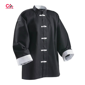 Ensembles d'uniformes de Kung Fu 100 % coton, directement de l'usine, couleurs personnalisables sur le devant, haute qualité, respirants, séchage rapide, vêtements de travail à manches longues - Product Image 1