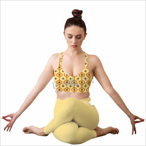 ชุดออกกำลังกาย 2 ชิ้น ชุดโยคะสำหรับผู้หญิง ชุดกีฬาผู้หญิง เสื้อกล้ามเอวสูง กางเกงขาสั้น ชุดโยคะ เสื้อครอป กางเกงขายาว - Product Image 2