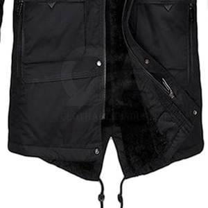 Chaqueta de Invierno Impermeable para Hombre con Capucha de Piel Sintética, Parka Cortavientos para Nieve, Chaqueta con Capucha de Piel Sintética para Exteriores - Product Image 6