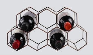 Modern Geometric Metal Storage Rack Multi Compartment Organizer for Kitchen Desk Home Decor - Product Image 4