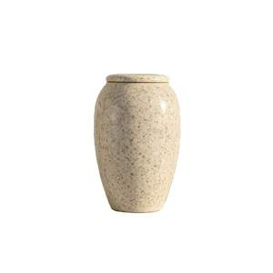 Urne funéraire en métal pour cendres humaines, urne commémorative de crémation avec couvercle, style européen et américain - Product Image 2