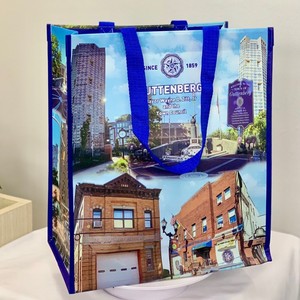 Bolsa Innovadora de Polipropileno No Tejido, Promocional, Publicitaria, para Bebidas, Antiestática, Color Azul Marino, Servicio Personalizado OEM/ODM de Alta Calidad - Product Image 1