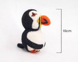 Adorno de Puffin de Fieltro Hecho a Mano, Decoración Colgante de Pájaro de Lana, Regalo para Amantes de las Aves, Animal de Fieltro Agujeteado, Venta al por Mayor a Granel - Product Image 6