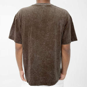 Camiseta gráfica vintage con lavado ácido para hombre, logotipo personalizado, algodón oversize de corte corto, ¡en oferta! - Product Image 3