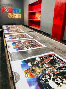 T-shirts pour hommes de qualité supérieure en coton 100% à manches courtes, imprimés en sérigraphie, 220g, poids lourd, respirants, anti-rides, écologiques - Product Image 4