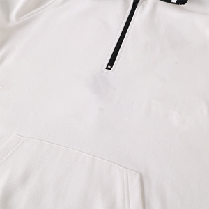 Sudadera Personalizada al por Mayor con Estampado Frontal, Lavado Ácido, Bordado Phi, Cierre de Cremallera de Cuarto, Poliéster/Algodón, Marca Privada - Product Image 6