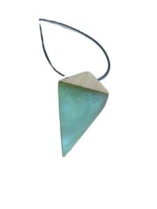 Belleza Unisex diseño único madera y resina diseño único venta al por mayor colgante tipo collar joyería de moda - Product Image 2