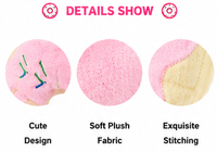 Jouet en peluche en coton pour chien Donut, jouet à mâcher doux pour animaux de compagnie, coussin couineur pour chiot, jouet interactif mignon anti-anxiété, vente en gros OEM