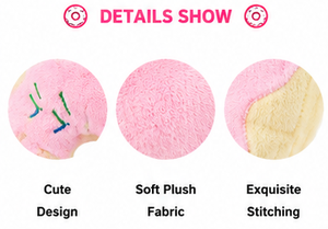 Juguete de Peluche para Perro en Forma de Donut, Juguete Suave para Masticar, Cojín para Cachorros con Sonido, Lindo y Interactivo, Venta al Por Mayor OEM - Product Image 2