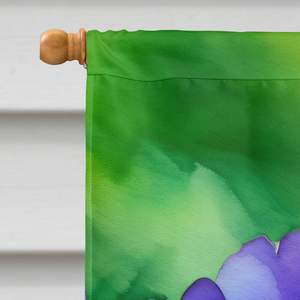 Illinois violeta acuarela Casa Grande bandera Multicolor porche manga poste decorativo patio Banner pared colgante poliéster ilustraciones - Product Image 3