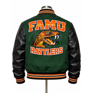 Chaqueta Universitaria FAMU Florida A&M, Chaqueta Premium HBCU para Hombre y Mujer, Personalizable, Transpirable - Product Image 3