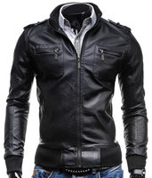 Veste en cuir pour homme de haute qualité, taille plus, couleur marron uni, vêtements décontractés pour l'hiver, veste en cuir zippée pour homme