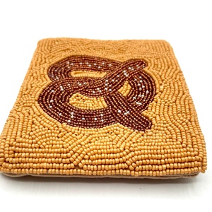 Monedero de lujo hecho a mano con bordado de cuentas, mini bolso de moda estilo bohemio con cierre de cremallera, tamaño mini a bajo precio. - Product Image 1