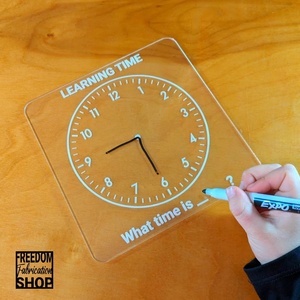 Horloge pour apprendre à dire l'heure, horloge MIca pour apprendre à dire l'heure pour les bébés, jouets éducatifs pour les enfants. - Product Image 2