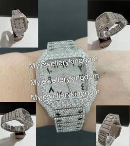 Reloj de Diamantes Plateado para Hombre, Estilo Hip Hop, Lujoso, Analógico, de Cuarzo, NUEVO - Product Image 2