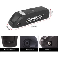 Batterie de vélo électrique au lithium-ion Hailong Series DC-DSJB 36V 48V 52V pour tube diagonal, 15Ah 20Ah 24Ah, livraison gratuite, garantie 1 an
