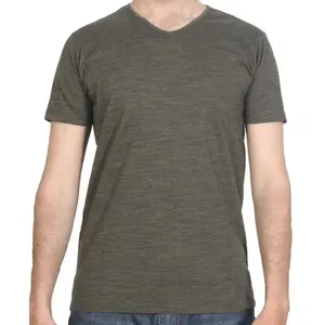 Maglietta da uomo in cotone 100% con stampa Logo personalizzata