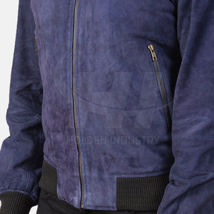 Veste en cuir de baseball légère et tendance, style décontracté, veste en cuir de baseball personnalisée - Product Image 6
