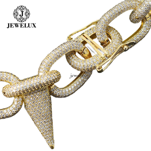 Collar de Cadena Cubana de Calidad Premium con Diamantes Completos, Joyería Hip Hop para Hombres y Mujeres de India, Alta Calidad en Diamantes - Product Image 3