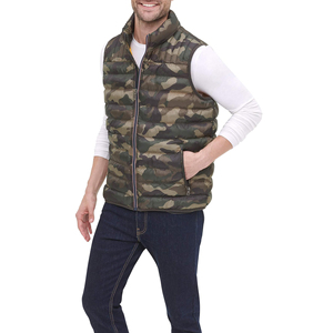 Men's Utility Puffer <b>Vest</b> Multi Pocket Quilted Sleeveless Jacket Wholesale Factory Manufacturer Comfortable Sleeveless Winter - Product Image 2