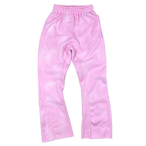 Pantalones Jogger Acampanados Vintage Personalizados de Lona Elástica de Algodón Lavado, Estilo Y2K Streetwear Casual de Pierna Ancha, Servicio OEM - Product Image 2