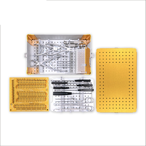 ชุดเครื่องมือศัลยกรรมกระดูกสันหลังแบบแผ่นเหล็กสแตนเลสสำหรับการยึดตรึงกระดูกสันหลังในกรณีบาดเจ็บ - Product Image 2