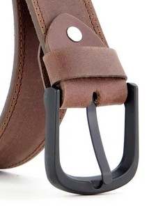 2026 Men's Dress Jeans Belt with Custom Logo <b>Pin</b> Buckle New Stylish Casual High-Quality Genuine Leather Wholesale Formal OEM - Product Image 2