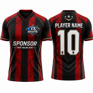 Camiseta de Fútbol de Alta Calidad, Ligera, de Poliéster Elástico, Absorbe la Humedad, Personalización de Equipos, Ropa Deportiva Premium - Product Image 1