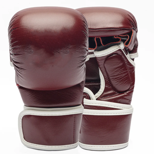 Nouvelle conception respirante et légère pour la boxe MMA, gants sans doigts en PU, demi-doigts, meilleure qualité - Product Image 1