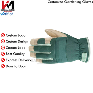 Guantes de Cuero Sintético de Primera Calidad, Guantes de Trabajo de Protección con Agarre Flexible en la Palma para Construcción, Venta al Por Mayor OEM - Product Image 4