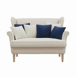 Set di 6 fodere per cuscini SOGA da 45 cm, in maglia diamantata color crema e in maglia a trecce grigio antracite - Product Image 1