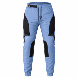 Pantalon de sport pour moto homme, pantalon de motocross avec poches latérales et bas de pantalon à revers pour la course, l'entraînement et la conduite tout-terrain - Product Image 1