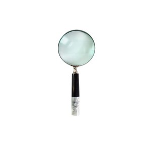 Loupe de poche de haute qualité avec manche en métal argenté poli, style antique, loupe de lecture pour cartes et décoration de bureau - Product Image 4