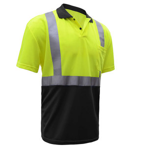 OEM High Visibility Heavy Duty Breathable Short Sleeve Polo <b>Shirts</b> Reflective Safety Workwear Construction Polo <b>Shirt</b> For Worker - Product Image 2