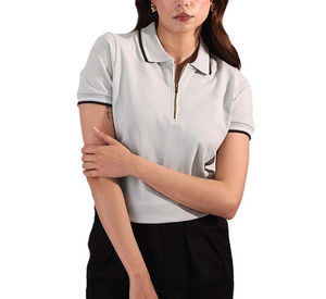 Camiseta polo de manga corta para mujer, ropa deportiva informal cómoda de tela transpirable para oficina, golf, tenis - Product Image 1