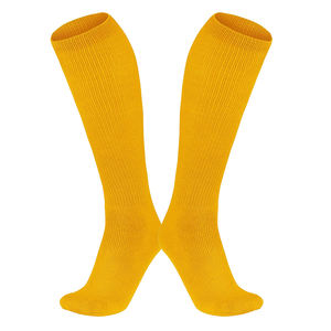 Chaussettes décontractées tricotées en Spandex/Coton pour hommes, style tube, antibactériennes, séchage rapide, respirantes, couleur jaune, pour usage quotidien, vente en gros - Product Image 1