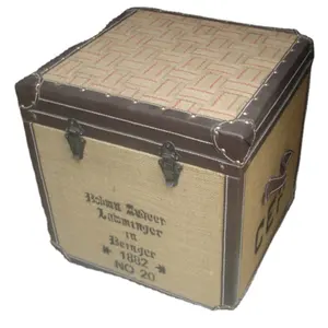 Rustic Modern Home Storage & Organization Leather Jute Storage box
