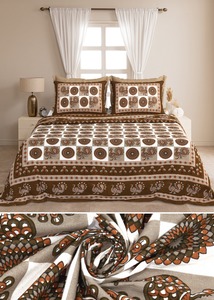 Ensemble de 3 pièces vintage Manthan imprimé à la main au bloc, motif floral, 100 % coton, fait main, personnalisable, style bohème indien, pour la décoration intérieure, toutes saisons, résistant à la décoloration - Product Image 2