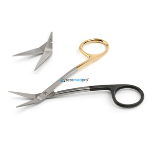 กรรไกรผ่าตัดเหงือกม่านตาทอง TC ทำจากสแตนเลสคุณภาพสูงพร้อมแทรกทังสเตนคาร์ไบด์-ปลายแหลมตรง - Product Image 1