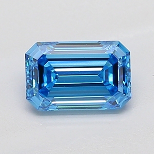 Diamante Azul Fantasía Corte Esmeralda Premium, 1.00 a 1.10 Quilates, VS1, Certificado, para Anillo de Compromiso, Joyería Fina - Product Image 1
