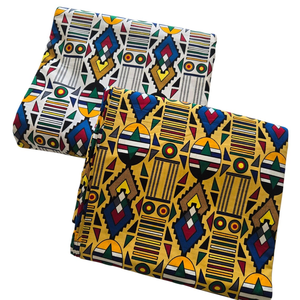 Tela Vibrante con Estampado Ankara para Vestidos, Acolchados, Manualidades de Costura, Decoración del Hogar, por Hitjem Export Island Supplier - Product Image 1