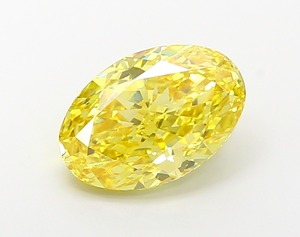 Diamant Jaune Vif Fantaisie 5,52 Carats Coupe Ovale Modifiée Polissage Excellent Pureté VS1 Certifié CVD Cultivé en Laboratoire Pierre Précieuse Non Montée - Product Image 4