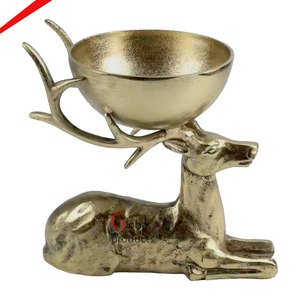 Antique Golden Metal <b>Unique</b> Design Dry Fruits Bowl Decorative Nuts Bowl Snack Storage Bowl Sweets and Snacks Platter - Product Image 3