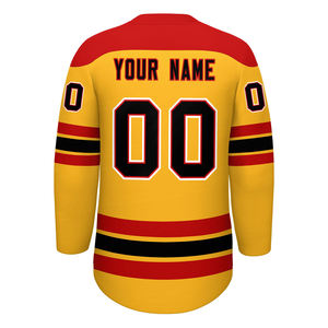 Jersey de hockey sobre hielo de manga larga con diseño personalizado, logotipo del equipo para torneos profesionales, entrenamiento y partidos. - Product Image 4