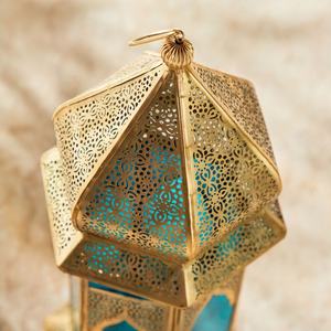 Faroles de Vidrio Coloridos Marroquíes Dorados, Último Modelo 2025, Portavelas de Mesa, Decoración Moderna Hecha a Mano para el Hogar - Product Image 5