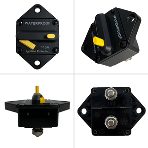 Disyuntor DE ALTO amperio de montaje en panel impermeable de reinicio manual para barco - Product Image 2