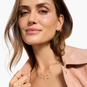 Collar solitario con diamante cultivado en laboratorio de 0.50 quilates en oro de 14k, corte redondo brillante, colgante brillante para mujer, joyería hecha a mano. - Product Image 6