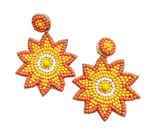 Pendientes Bordados, Diseños de Pendientes con Cuentas, Pendientes de Cuentas Hechos a Mano, Joyería Festiva para Mujer al Mejor Precio, Pendientes de Cuentas - Product Image 1