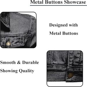 Veste en jean pour homme, modèle 2025, best-seller, faible MOQ, prix abordable, haute qualité, logo et design personnalisés, service OEM. - Product Image 3