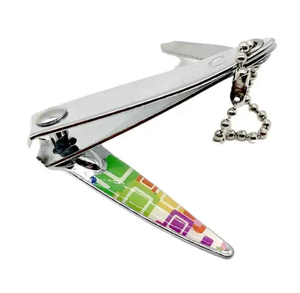 Wholesale Manufacturer Pastel Gradient Nail Clipper Metal Frame Anti Slip Fingernail Cutter Bulk Everyday Cosmetic Grooming Tool - Product Image 5